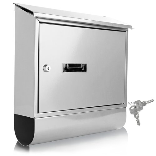 SereneLife Steel Wall Mounted Mailbox Reviews Wayfair Canada   Steel Wall Mounted Mailbox 